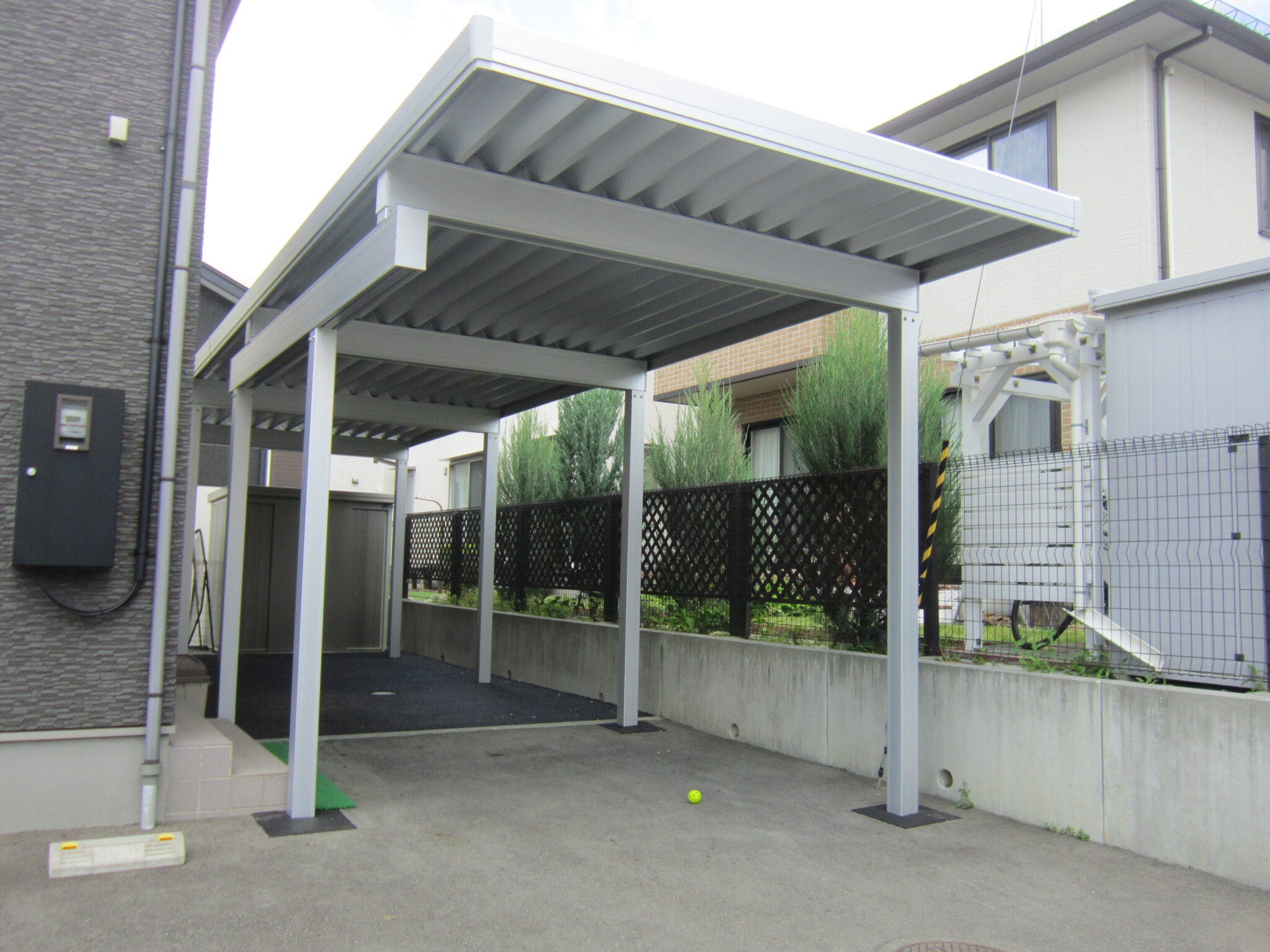 カーポート、アスファルト舗装工事｜H様 盛岡市 | 東北アルミ